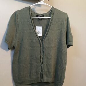 Forever 21 Olive Knit Top